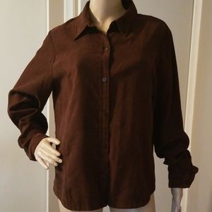 Vintage NY & Co. microsuede shirt